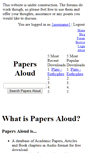 Mobile Screenshot of papersaloud.com